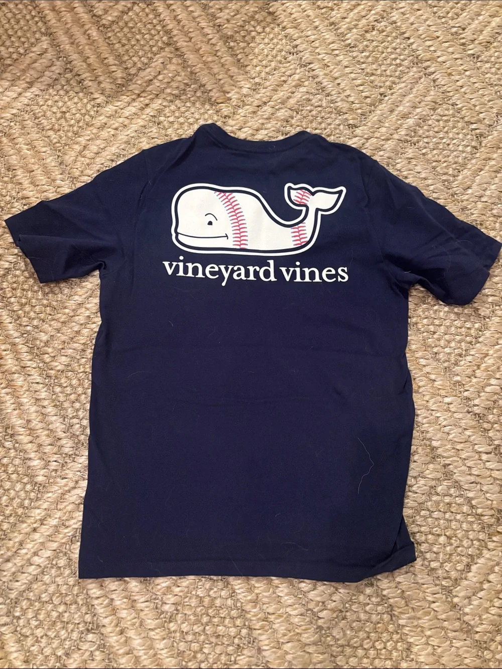 Vineyard Vines Boys Navy Short-Sleeve Pocket Tee